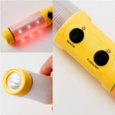 Lanterna para Fuga de Emergência de LED 5 em 1 Sinalização Vermelha, Faca para Cinto de Segurança, Martelo e Imã