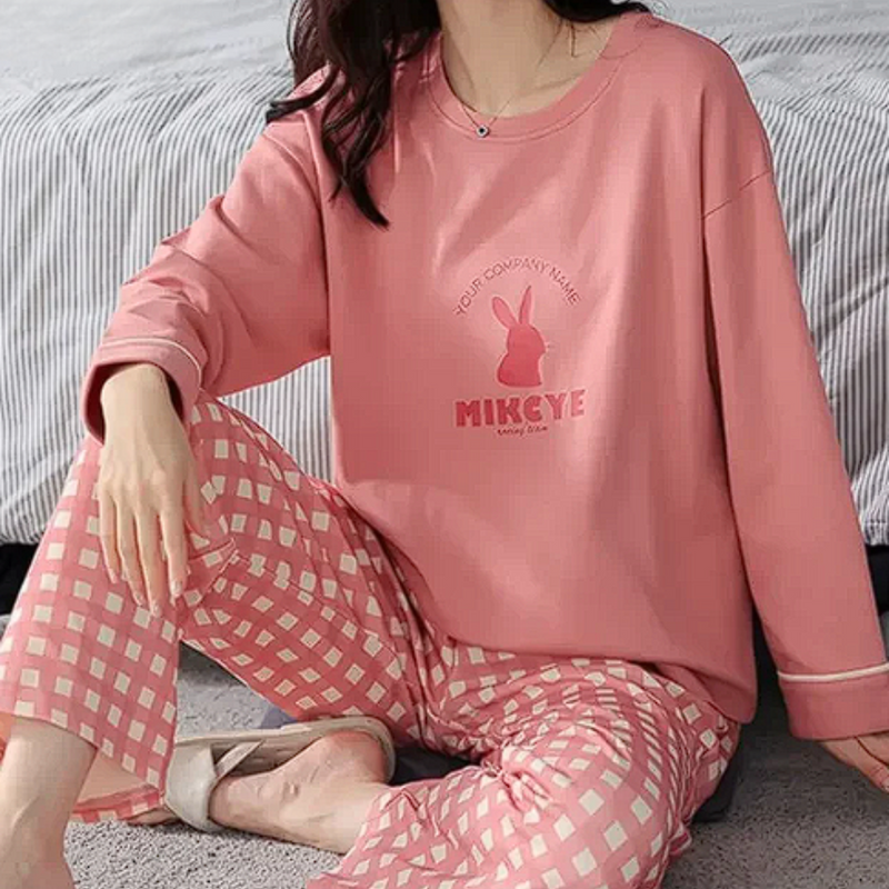 Pijama Feminino Peaceful Evenings - Conjunto Com Calça e Camisa Longa em Algodão | Macio, Leve e Super Confortável