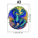 Quebra-Cabeça De Madeira Inova WOOD PUZZLE - Casal De Guardiões | Diversão Com Diversos Benefícios