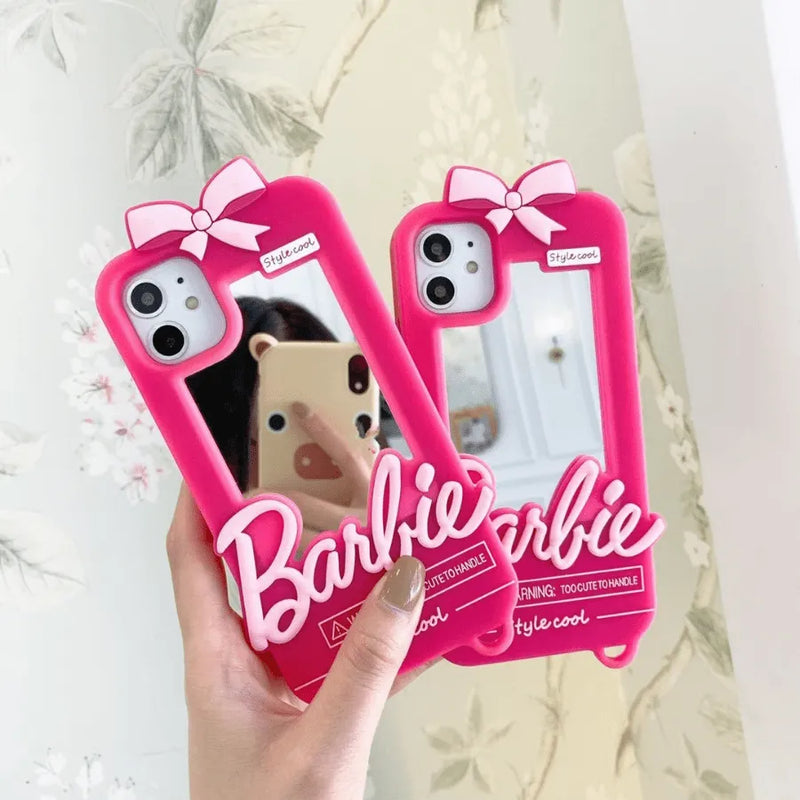 Capinha Iphone Barbies Dolls Com Espelho - Case de Alta Proteção e Resistência