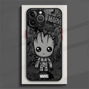Capinha de Celular para Iphone Marvel Cartoon Black