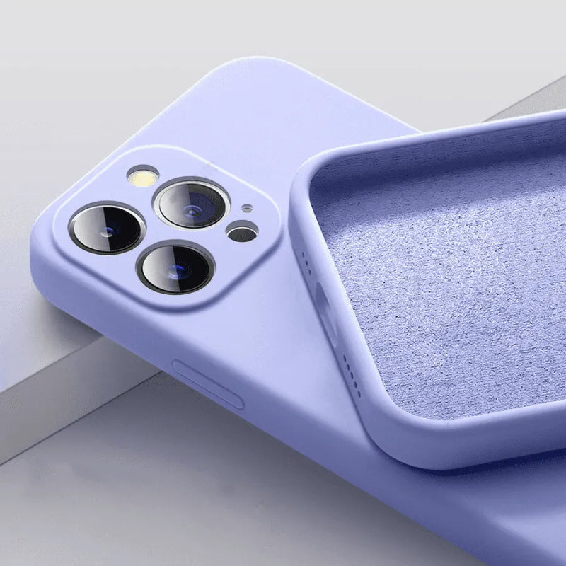 Capinha de Celular para Iphone Case Matte em Silicone e Microfibra