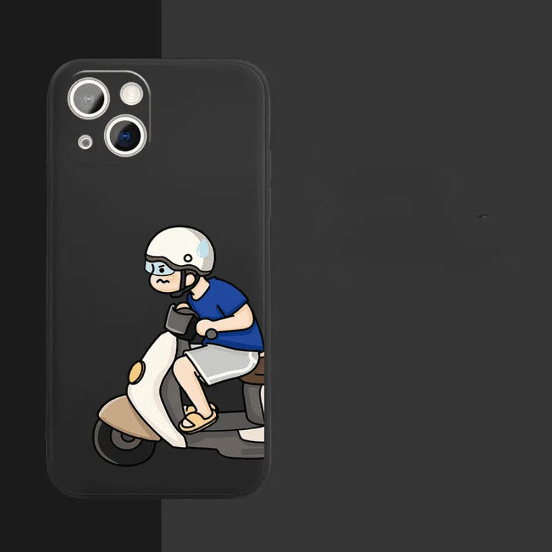 Capinha Iphone Casal Motoca -  - Case de Alta Proteção e Resistência