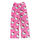 Calça de Pijama Peluciada Pijama Feminino Hello Kitty