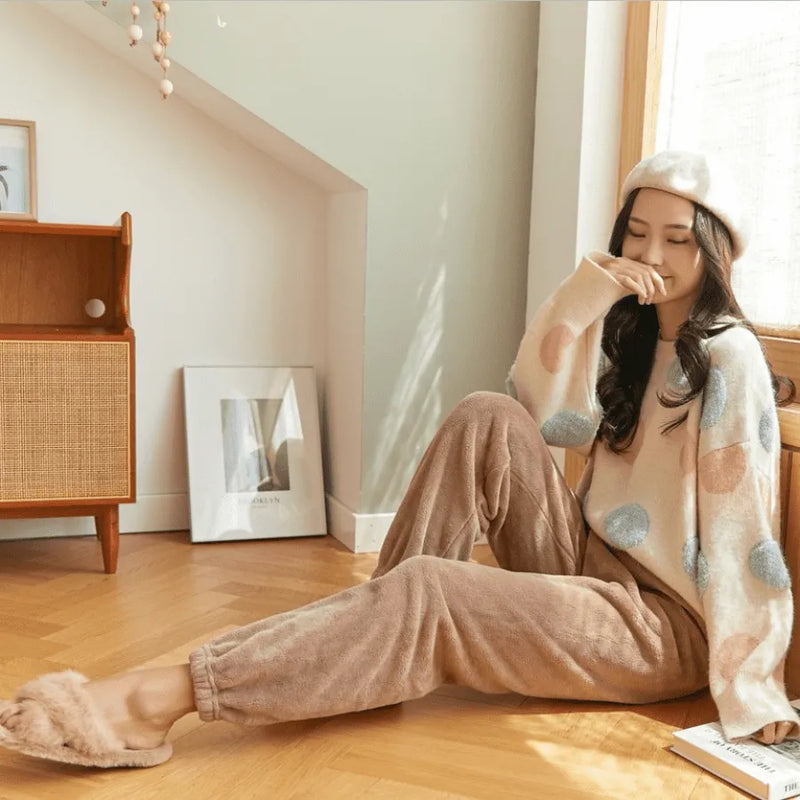 Calça De Pijama Feminina Peluciada Fleece Comfort | Quentinha, Macia e Super Confortável