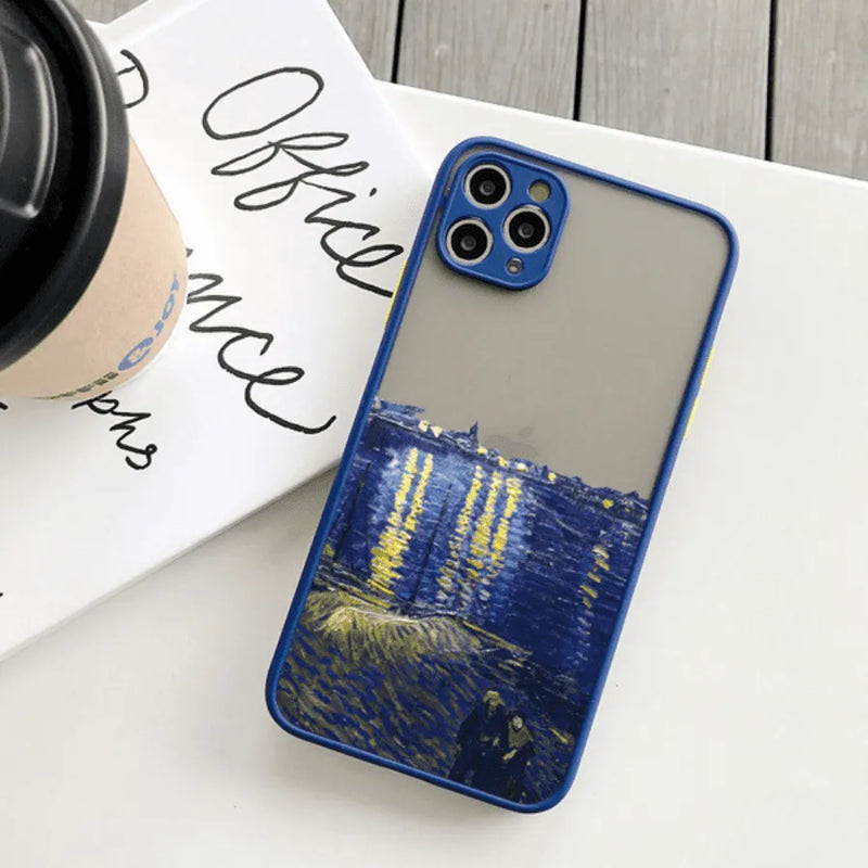 Capinha de Celular para Iphone em Silicone Ateliê Van Gogh
