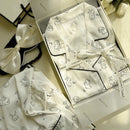 Pijama Feminino Serenade Conjunto Calça e Camisa Longa Em Seda Gelo Premium | Toque De Seda Confortável