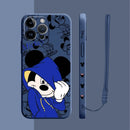 Capinha Iphone Mickey e Minnie de Moletom - Case de Alta Proteção e e Com Cordão de Brinde