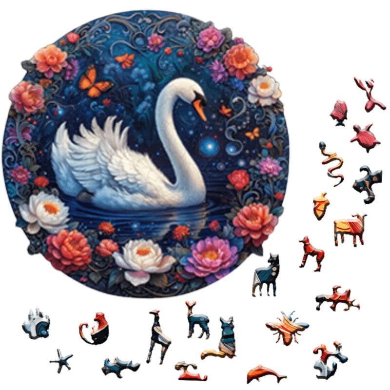 Quebra-Cabeça de Madeira Inova WOOD PUZZLE - Asas e Escamas | Diversão com Diversos Benefícios