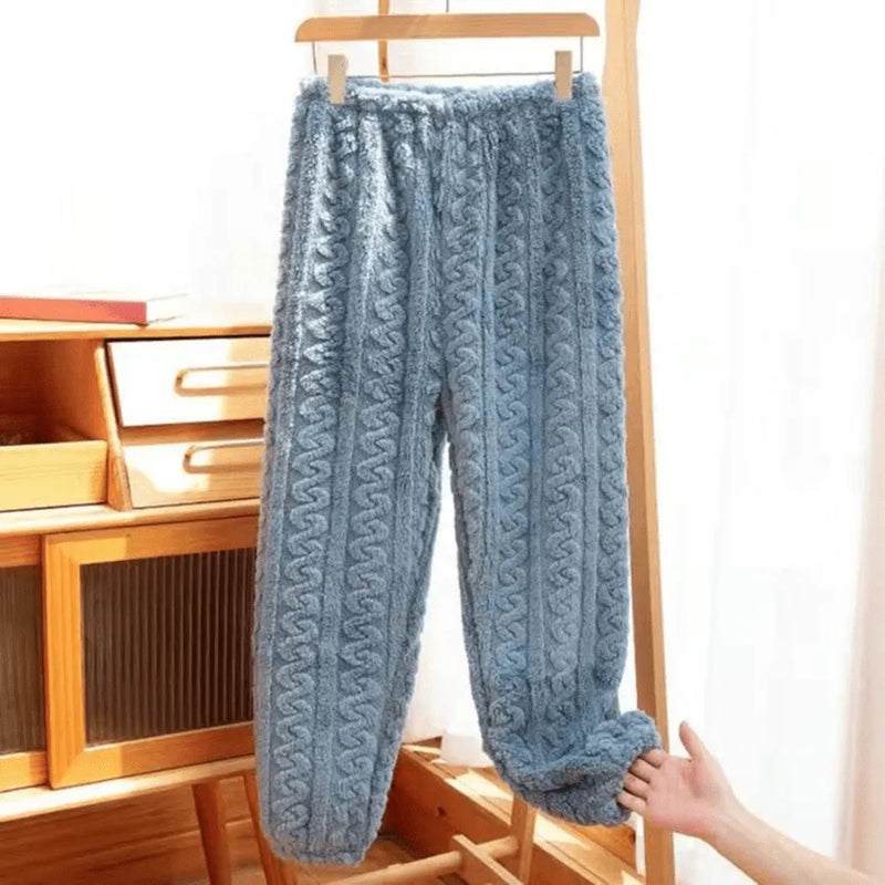 Calça De Pijama Feminino De Pelúcia CloudComfort Quentinha, Macia e Super Confortável | Sinta-se Vestindo Um Cobertor Fofinho