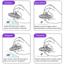 Disco Voador Spinner com LED Boomerang Flying