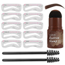 Kit Carimbo, Moldes e Escovinhas para Sobrancelha Eyebrow Shape