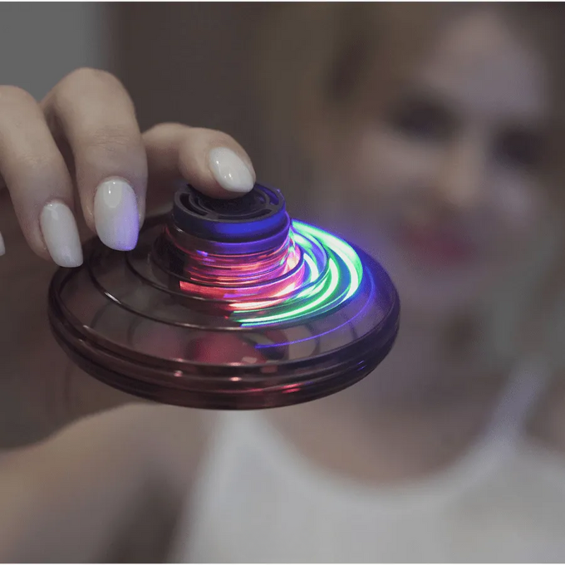 Disco Voador Spinner com LED Boomerang Flying