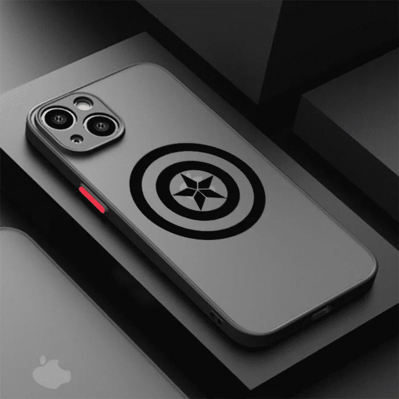 Capinha de Celular para Iphone Translúcida Marvel The Vingadores