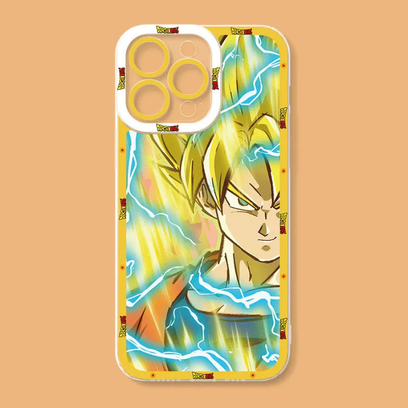 Capinha de Celular para Iphone Dragon Ball Z Modo Sayajin