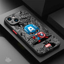 Capinha de Celular para Iphone Marvel Superheroes Cartoon Style