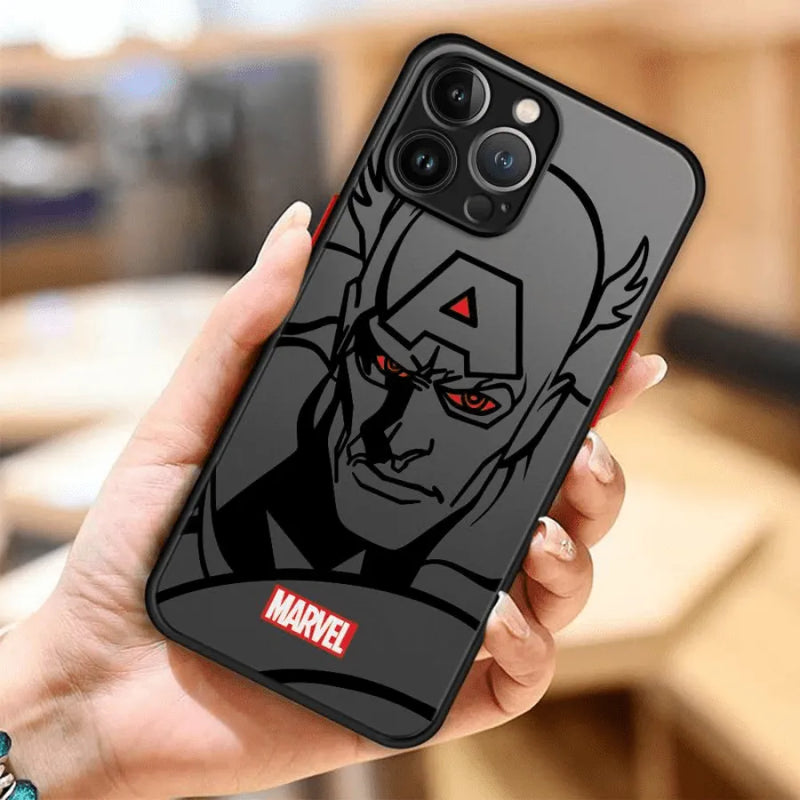 Capinha de Celular para Iphone Translúcida Marvel Cartoon HIghlights