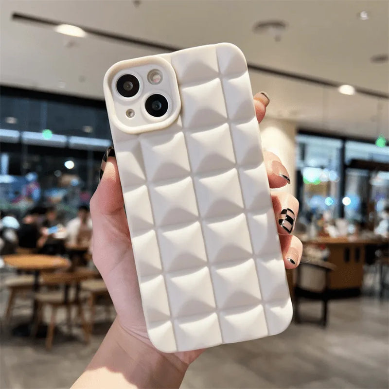 Capinha de Celular para Iphone em Silicone Anti-impacto com Proteção 360º Fashion 3D