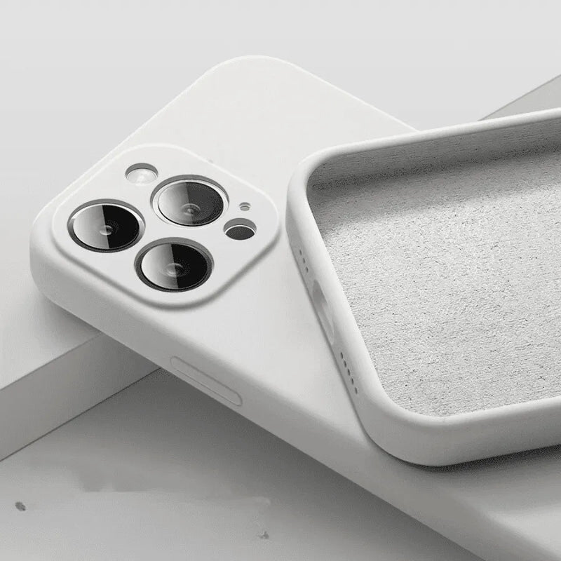 Capinha de Celular para Iphone Case Matte em Silicone e Microfibra