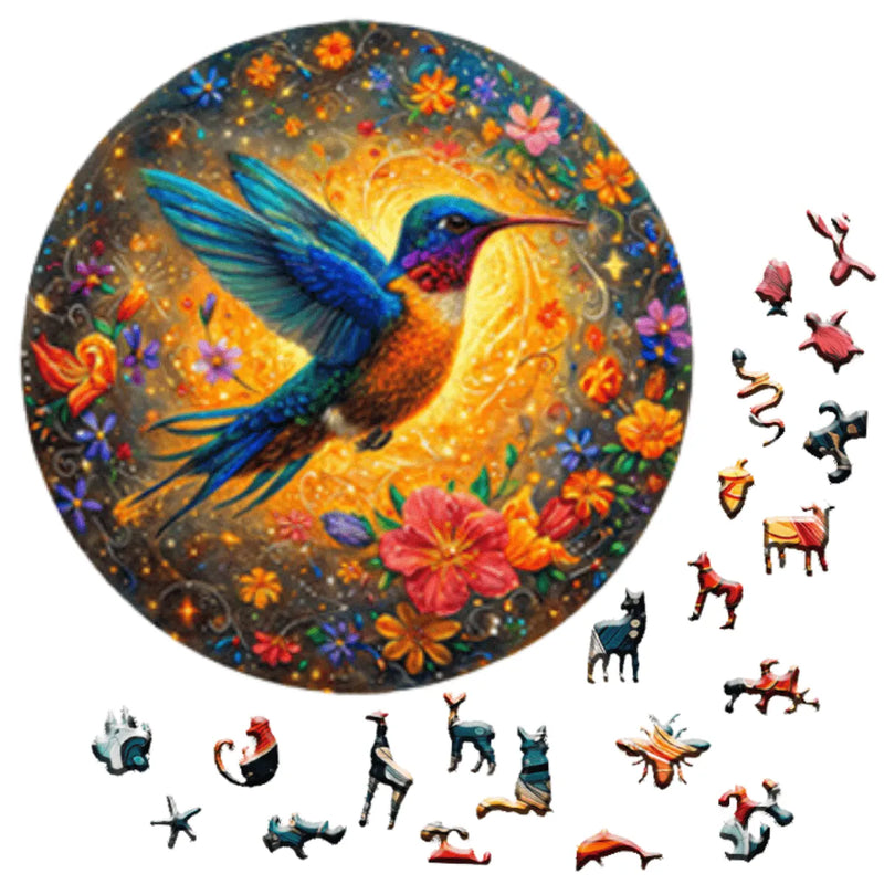 Quebra-Cabeça de Madeira Inova WOOD PUZZLE - Asas e Escamas | Diversão com Diversos Benefícios