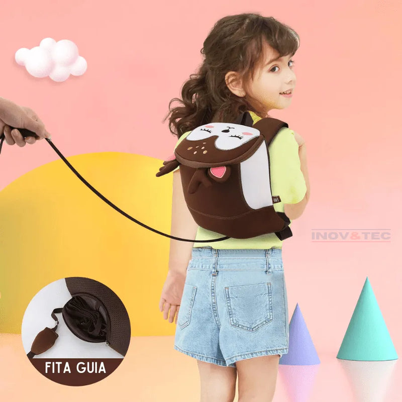 Mochila Infantil Bichinhos 3D - Estilo e Diversão na Volta às Aulas