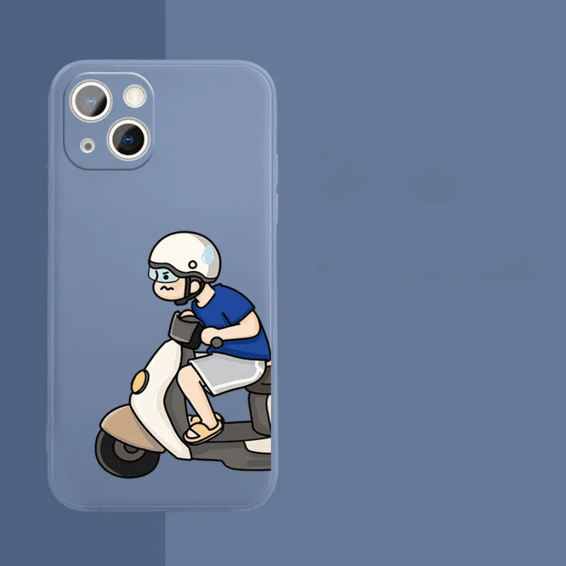 Capinha Iphone Casal Motoca -  - Case de Alta Proteção e Resistência