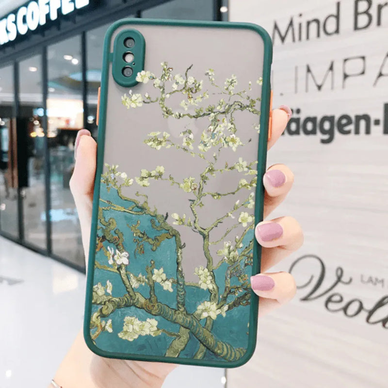 Capinha de Celular para Iphone em Silicone Ateliê Van Gogh
