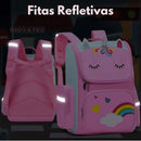 Mochila infantil de Unicórnio - Brilhe Como Um Arco-íris