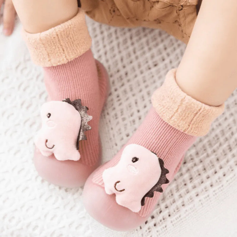 Sapatinho Meia para Bebês com Bichinhos em Algodão e Antiderrapante ZOO BEBÊ