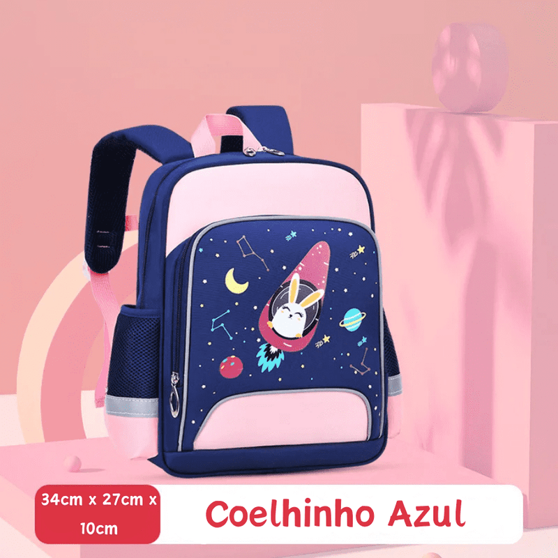 Mochila Infantil Foguete Da Diversão - Tenha Espaço Para Carregar o Que Precisar