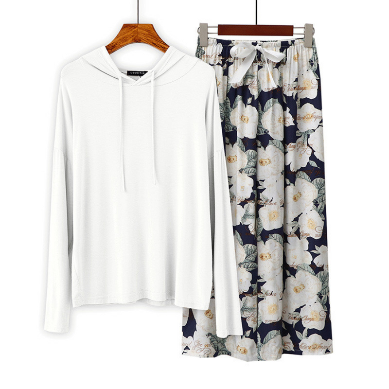 Pijama Feminino Floral Charming - Conjunto Com Calça e Camisa Longa Conforto Absoluto | Macio, Leve e Elegante