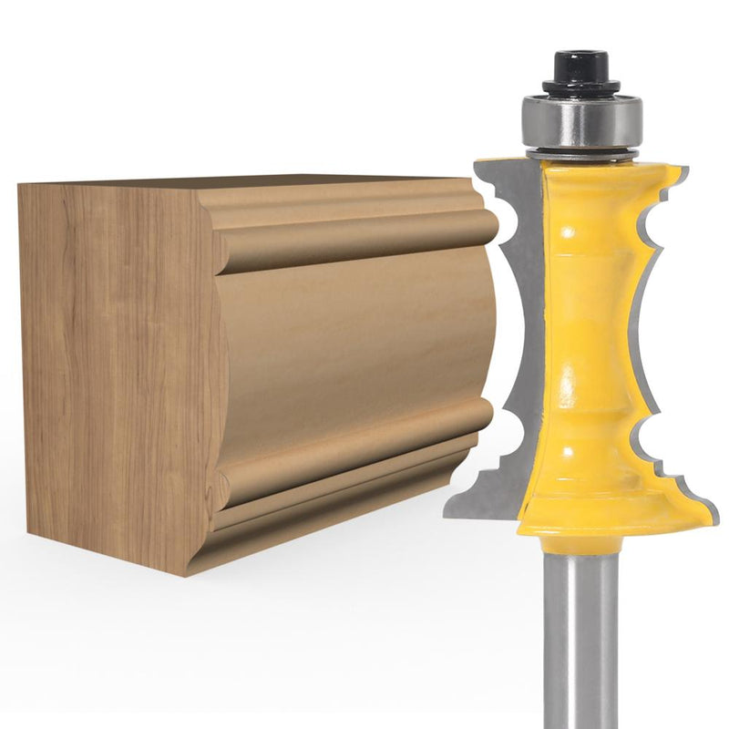 Fresa Moldura de Luxo Acabamento Profissional Haste 8mm