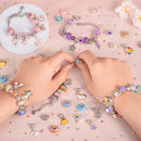 Kit De Pulseira e Berloques Infantil com 64 Peças MontaPrincess