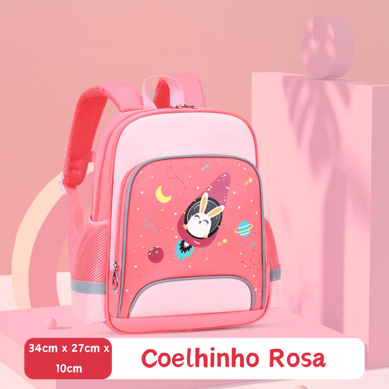 Mochila Infantil Foguete Da Diversão - Tenha Espaço Para Carregar o Que Precisar