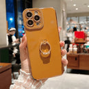 Capinha Iphone Love Heart Com Anel De Apoio Cravejado - Case Luxuosa de Proteção 360º