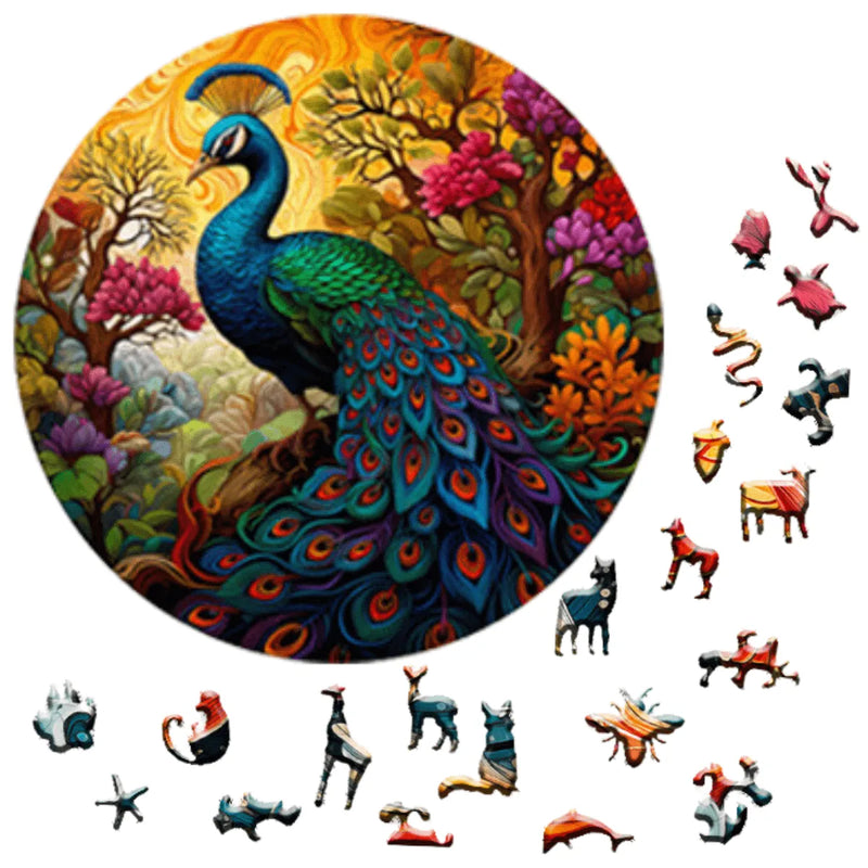 Quebra-Cabeça de Madeira Inova WOOD PUZZLE - Asas e Escamas | Diversão com Diversos Benefícios