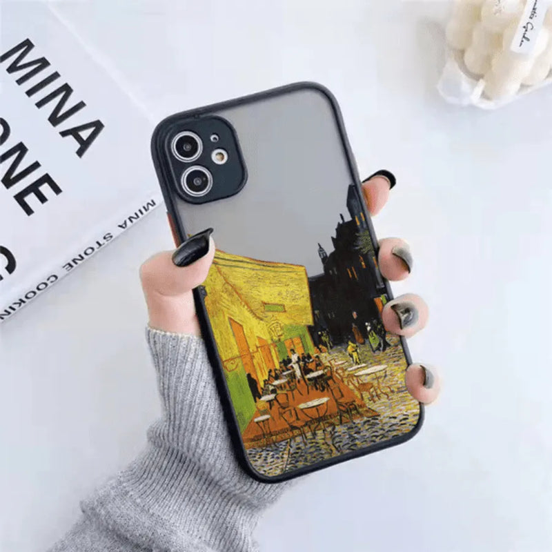 Capinha de Celular para Iphone em Silicone Ateliê Van Gogh