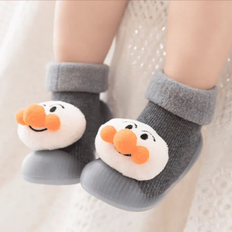 Sapatinho Meia para Bebês com Bichinhos em Algodão e Antiderrapante ZOO BEBÊ