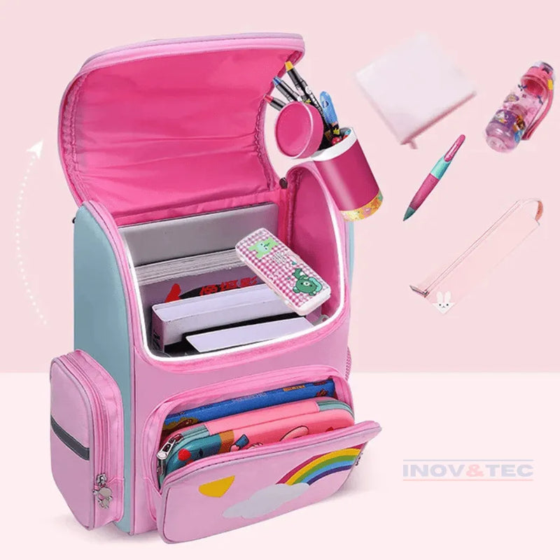 Mochila infantil de Unicórnio - Brilhe Como Um Arco-íris