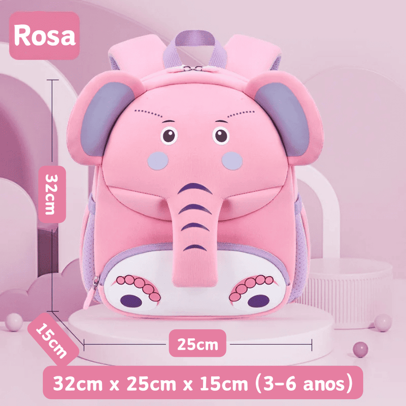 Mochila Infantil de Elefante - O Elefante Mais Leve Que Você Já Viu