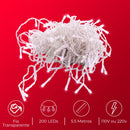 Cortina de Pisca Pisca estilo Cascata 5,5m 200 LEDs Resistentes a Água