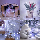 Kit 10 Cordas 2m com 20 Luzes LED de Fadas a Pilhas para Decoração