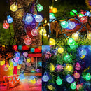 Guirlanda de Luzes LED 10m com 40 Bolas de Cristal Festiva