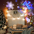 Projetor RGB de Natal Desenhos Natalinos Rotativos