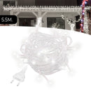 Cortina de Pisca Pisca estilo Cascata 5,5m 200 LEDs Resistentes a Água