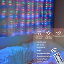 RGB 3×3M Cortina de led luz USB controle remoto