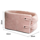 Cadeirinha Pet de Carro Portátil em Algodão para Cachorros e Gatos Cão-Cuidado