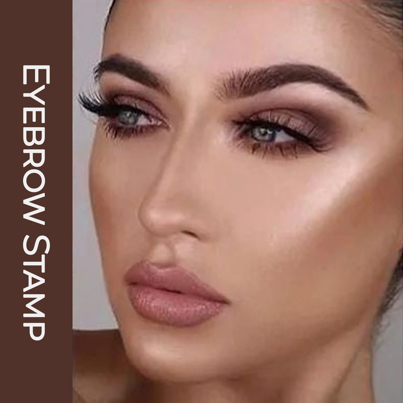 Kit Carimbo, Moldes e Escovinhas para Sobrancelha Eyebrow Shape