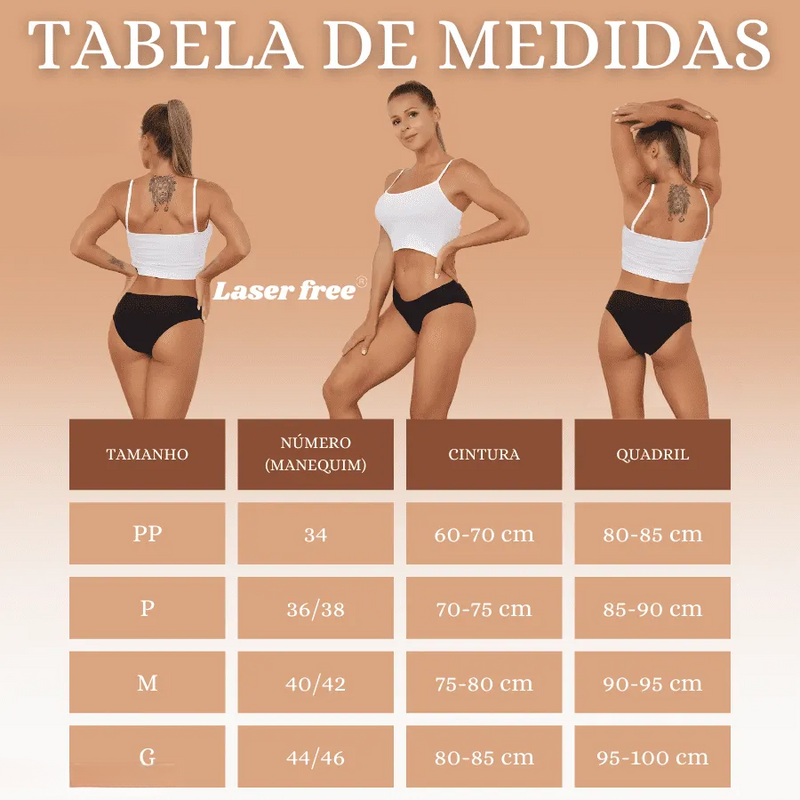 Calcinha Premium sem Costura a Laser e Confortável Laser Free [COMPRE 5 LEVE 10]