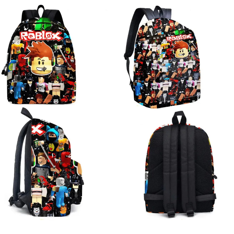 Kit Mochila Escolar Infantil com Estojo Roblox